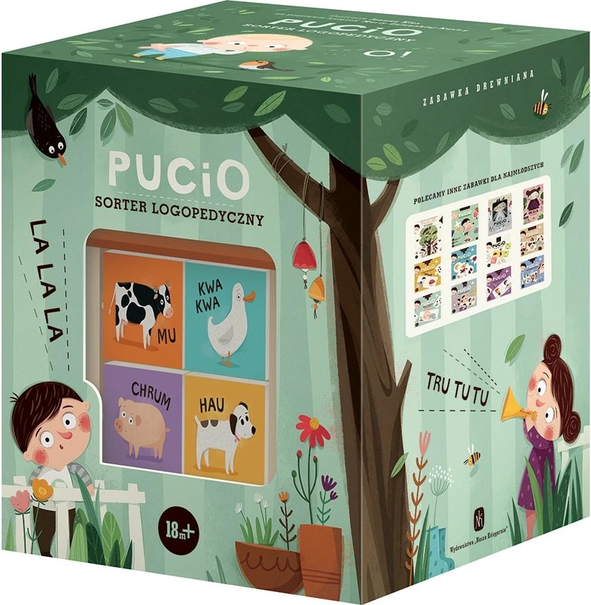 Sorter logopedik prej druri Pucio, Nasza księgarnia, 03782, natyral