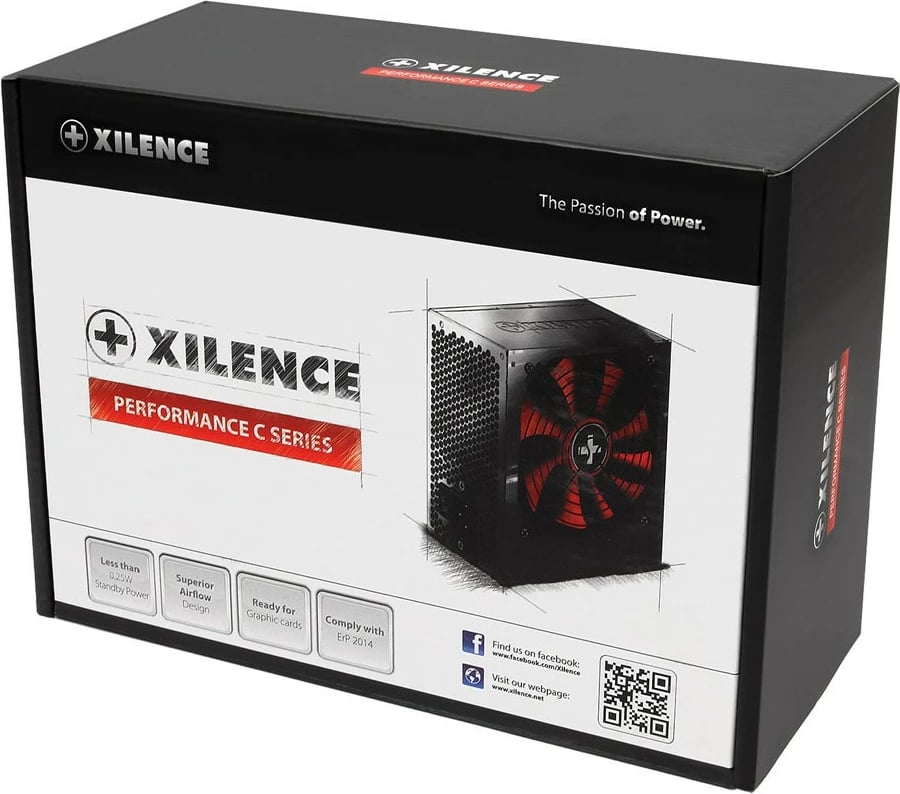 PSU Xilence Performance C XP600R6, 450 W, 600 W, 50 Hz, e zezë