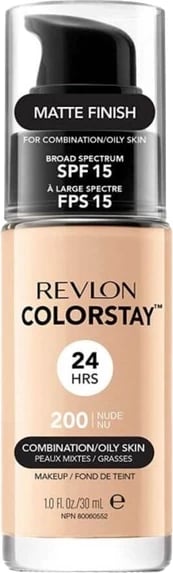 Fondatinë Revlon ColorStay për lëkurë të kombinuar/yndyrshme SPF15 200 Nude 30ml