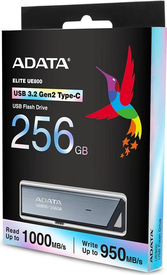 USB flash drive ADATA UE800, 256 GB, USB Type-C, Argjendtë