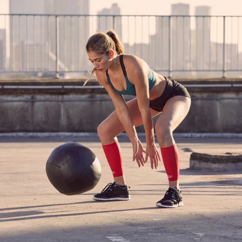 Frotki kompresive për stërvitje Reebok, të kuqe