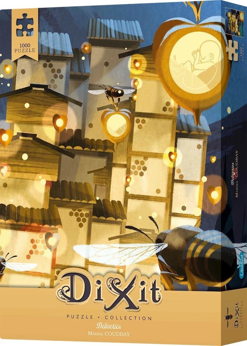 Puzzle Rebel Dixit Deliveries 1000 pjesë me kartë lojë, shumëngjyrëshe