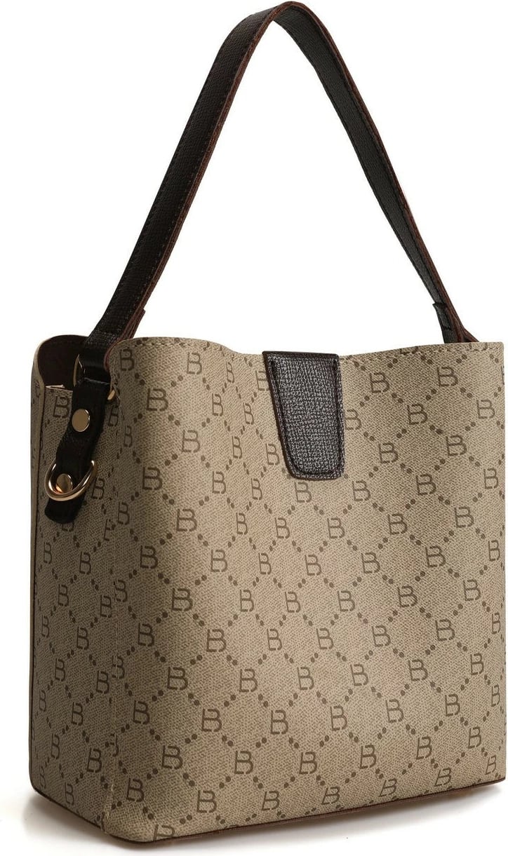 Çantë bucket Lucky Bees, krem, kafe, 328 v2