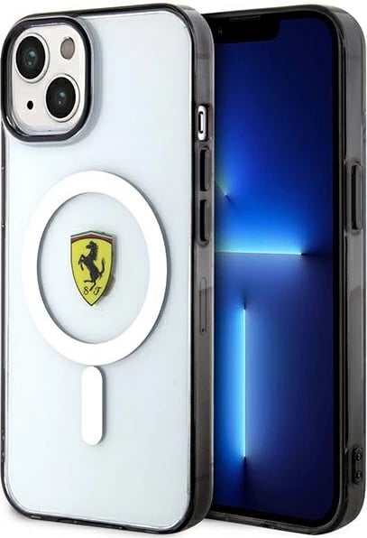 Mbështjellës Ferrari FEHMP14MURKT për iPhone 14 Plus 6.7", MagSafe, Transparent