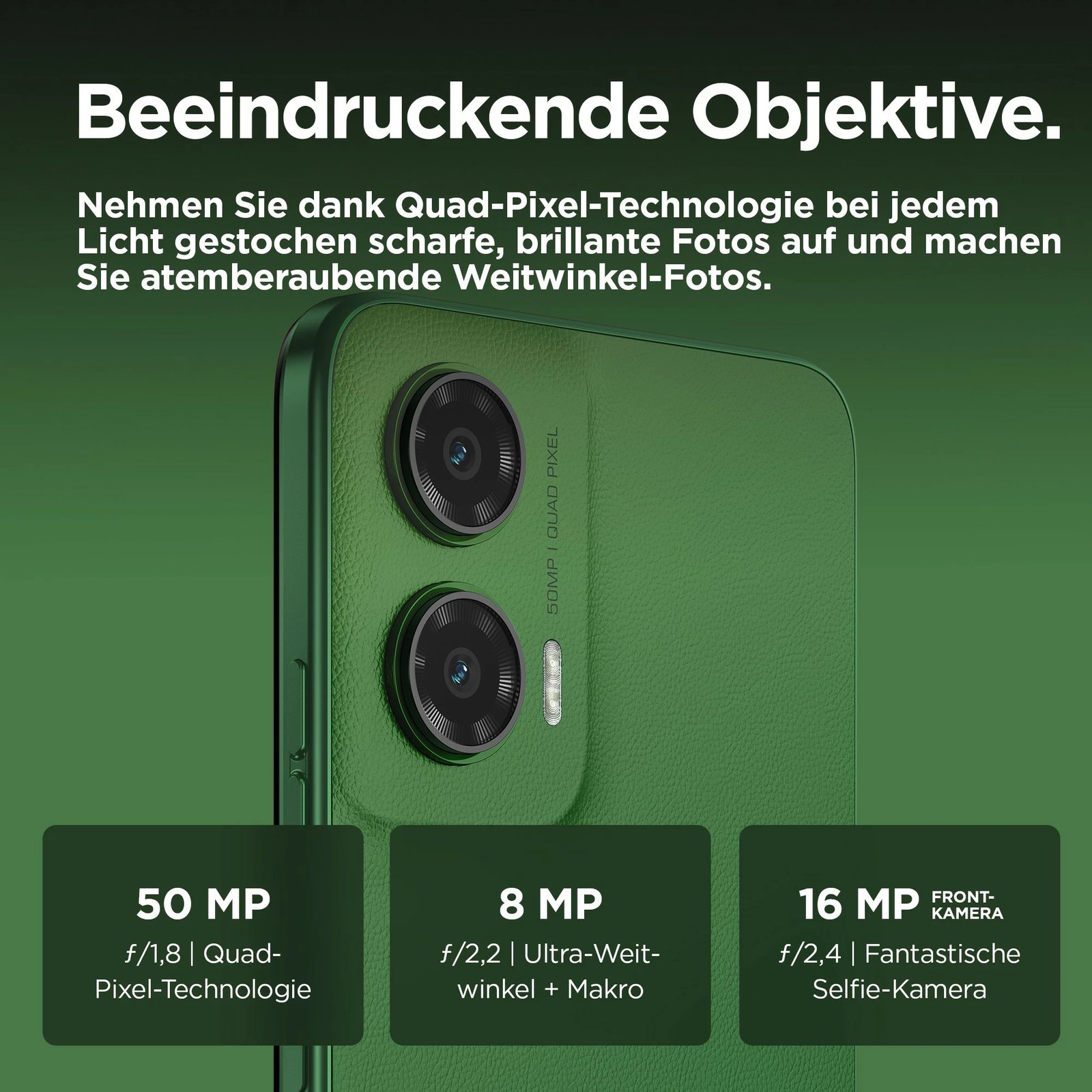 Celular Motorola moto G35 5G, 4 GB, 128 GB, Leaf Green