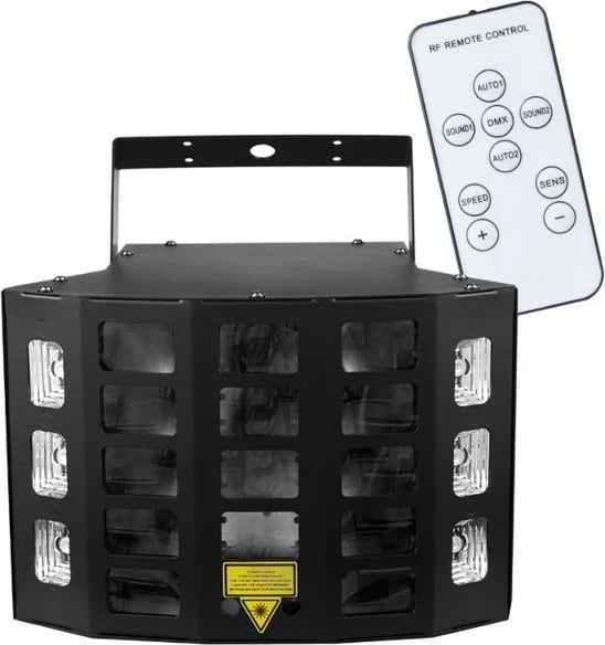 Dritë multi-efekt LED LIGHT4ME TURBO DERBY 4IN1, e zezë