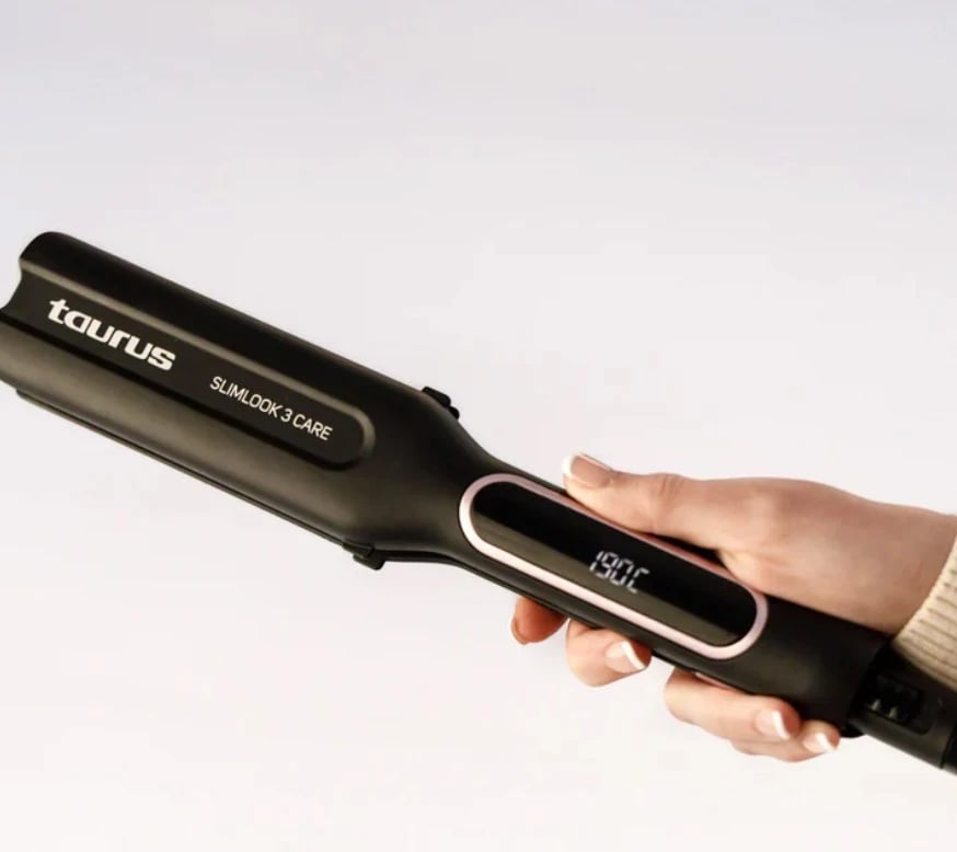 Hekur për drejtuar flokët Taurus Slimlook 3 Care, ngjyrë e zezë