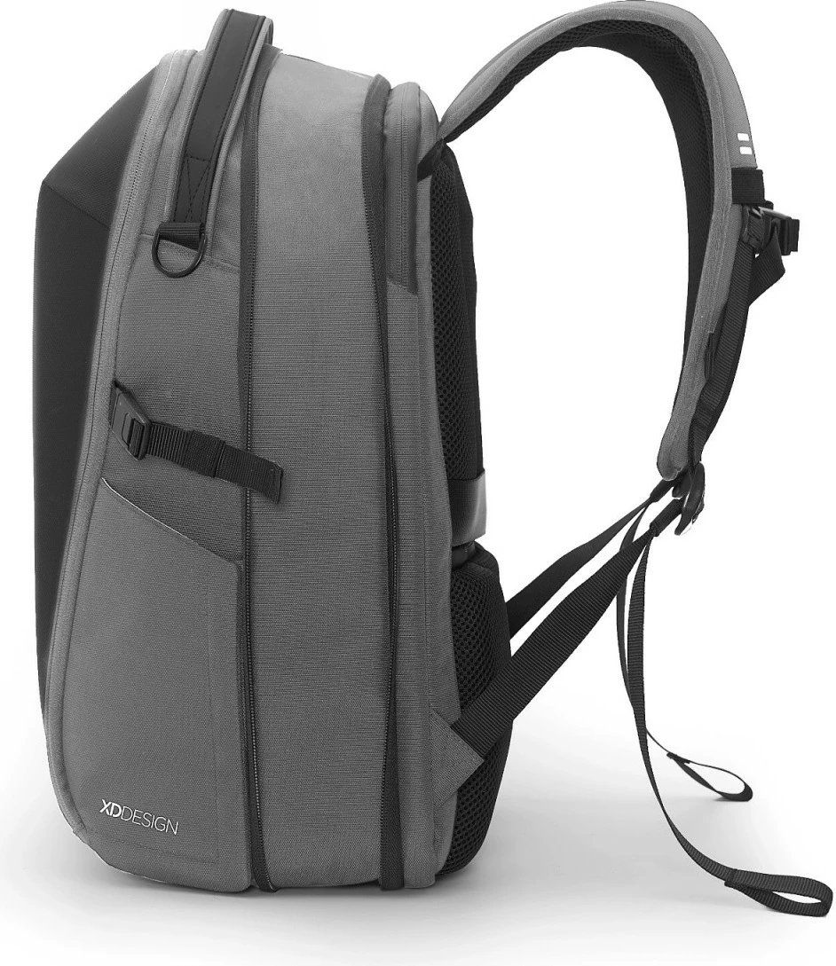 Shpinore XD DESIGN Bizz P705.932 18–25L për laptop 16'' gri