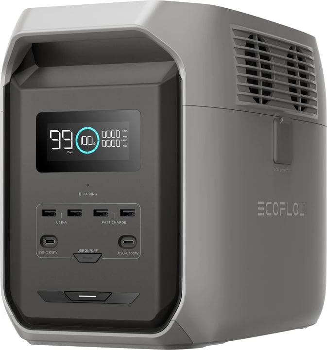 Stacion portativ energjie EcoFlow DELTA 3 1500, 1536 Wh, argjend
