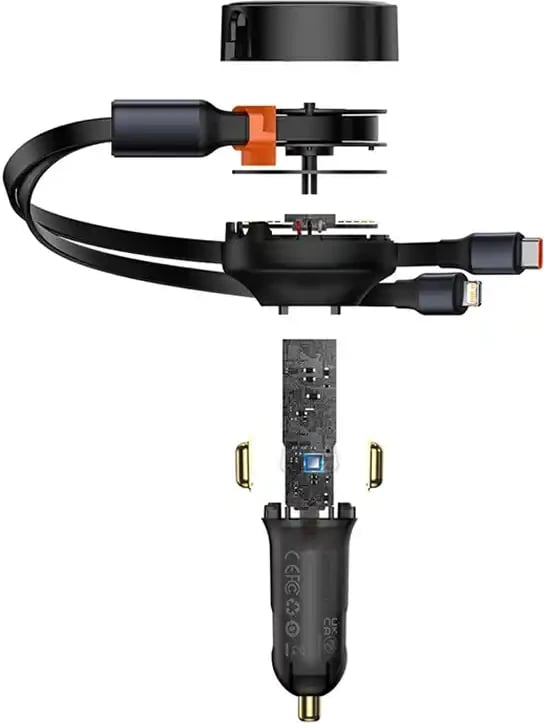 Karikues veture Baseus Enjoyment CGTX000001, 30W, USB-C + Lightning, i zi