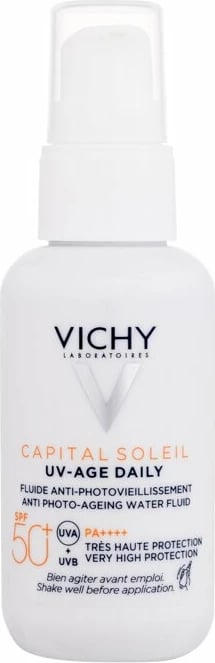 Krem për fytyrë kundër diellit Vichy Capital Soleil UV-Age Daily Anti Photo-Ageing Water Fluid për femra SPF50+, 40ml