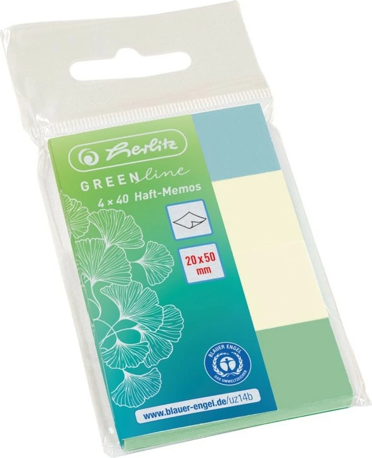 Shënues faqeje herlitz 50033447, 160 fletë, 20x50mm, ngjyra të përziera