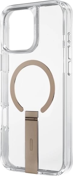 Mbështjellës UNIQ Eleva me qëndrim Vertica për iPhone 16 Pro Max 6.9", gold/taupe gold