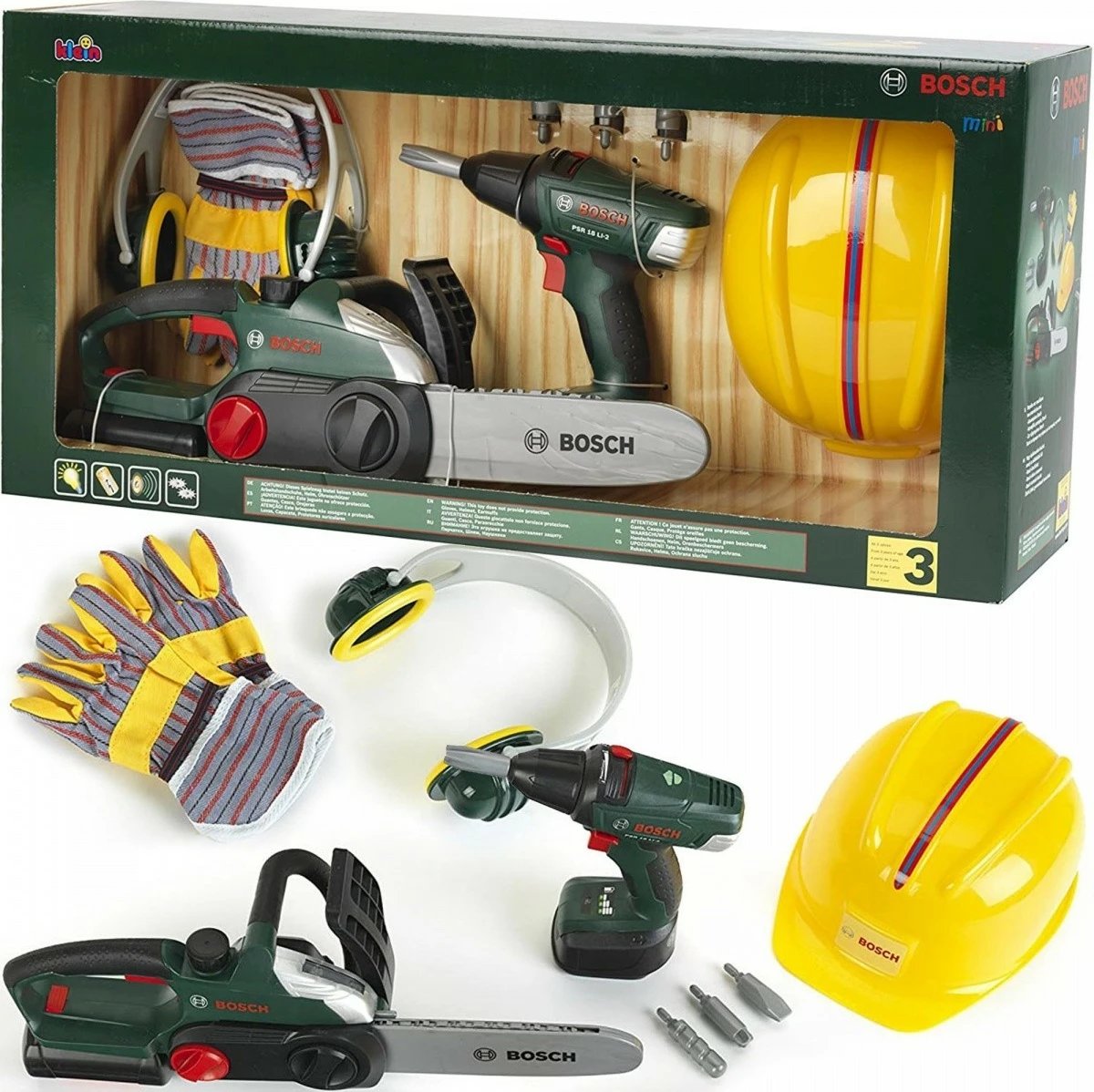 Set lodrash Bosch për fëmijë, Klein 8577, pa bateri, shumëngjyrësh