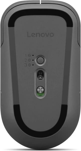 Maus pa kabëll, Lenovo Multi-Mode Pro Plus 6050 4Y51S61878, 2.4 GHz + Bluetooth, 4000 DPI, 10 butona, gri Luna