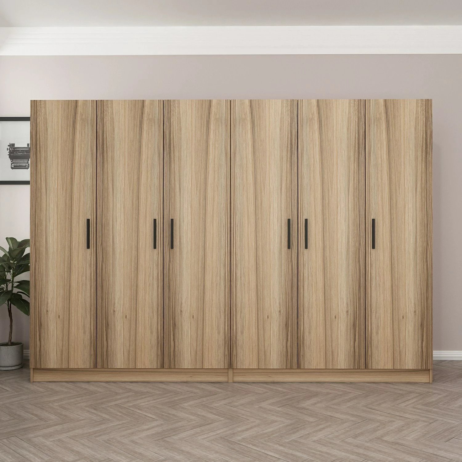 Dollap garderobe, ngjyrë dore, Skye Decor 7631, 270x210x52cm