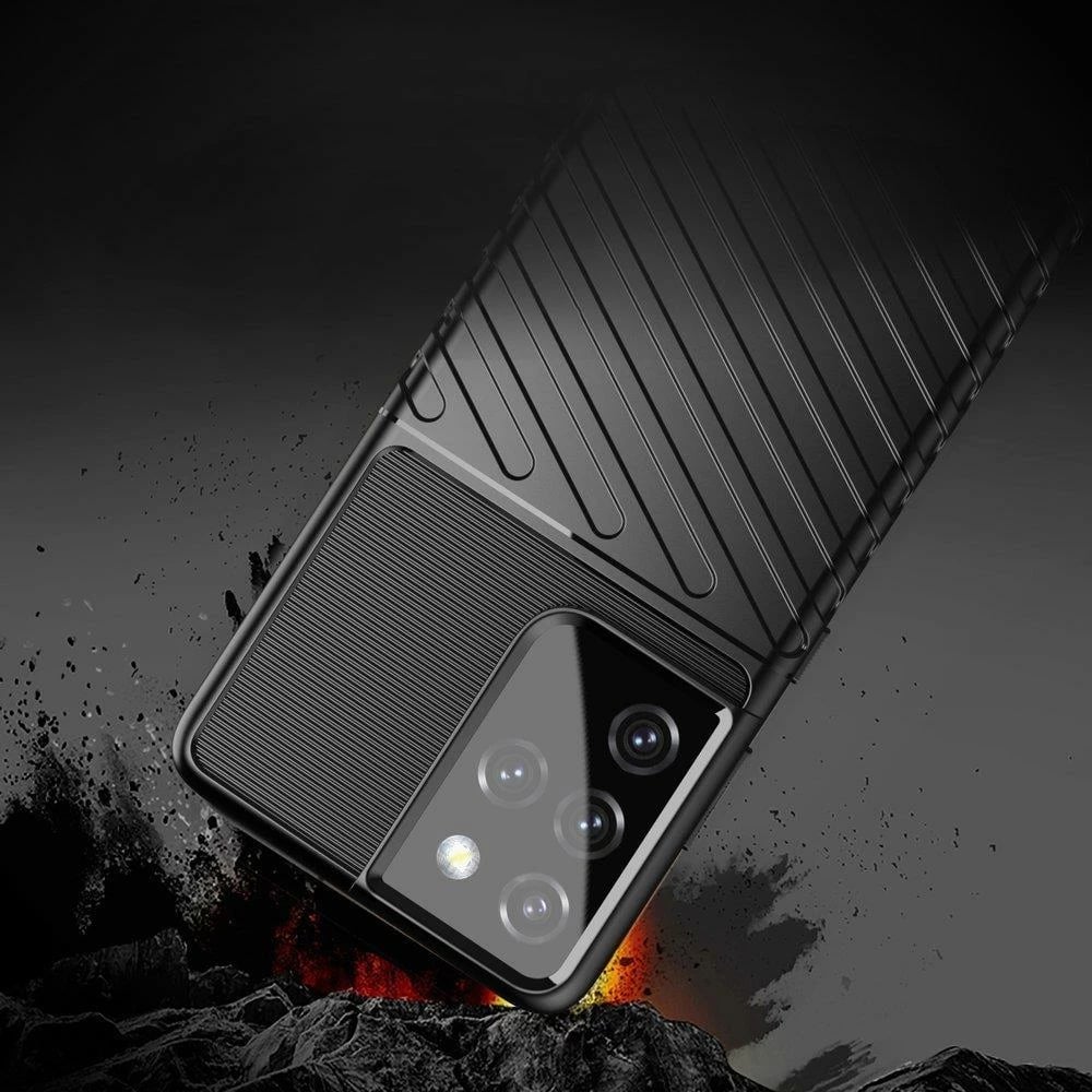 Mbështjellës Hurtel Thunder Case për Samsung Galaxy S22 Ultra, i kaltër