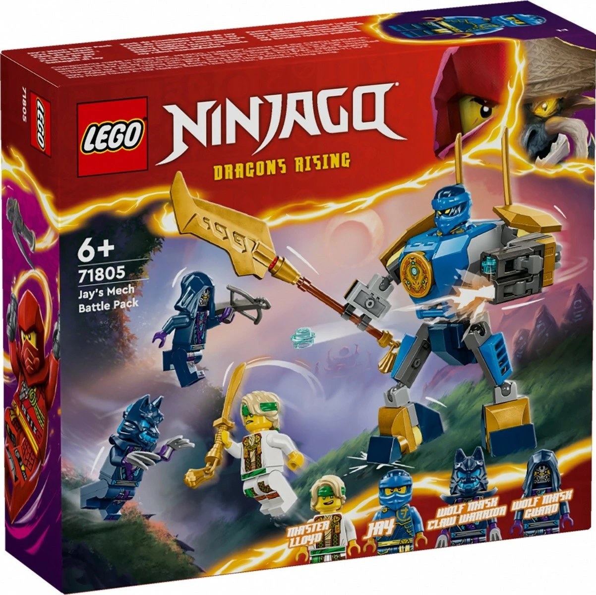 Set ndërtimi LEGO Ninjago 71805, Jay's Mech Battle Pack, 78 pjesë, për fëmijë