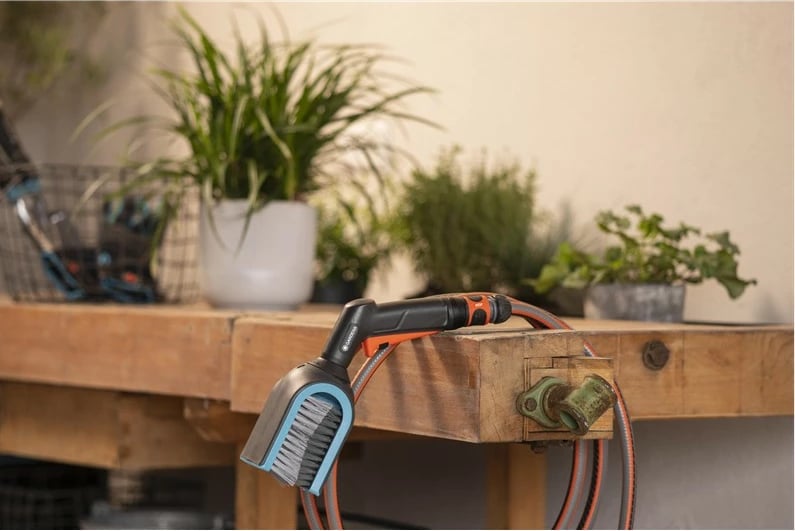 Pastrues grilash GARDENA 18850-20, për zorrë kopshti, i zi, gjelbër, gri, portokalli