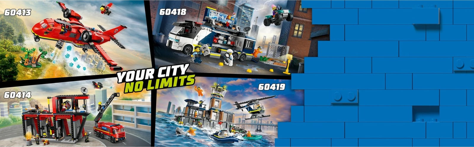 Set ndërtimi LEGO City 60414, stacion zjarri me kamion, 843 pjesë, shumëngjyrësh Set ndërtimi LEGO City 60414, stacion zjarri me kamion, 843 pjesë, shumëngjyrësh