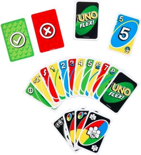 Lojë letra Mattel UNO Flex, HMY99, shumëngjyrëshe