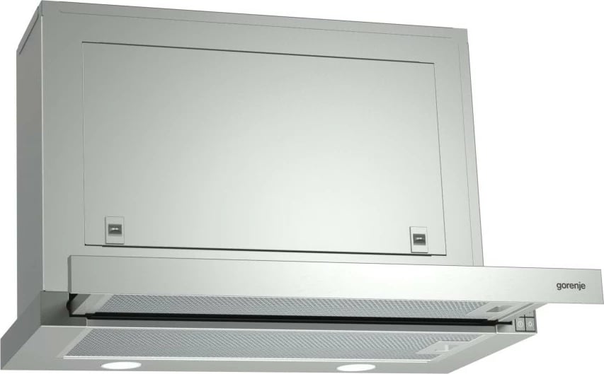 Aspirator teleskopik Gorenje BHP623E8X, i integrueshëm, inox, 60 cm