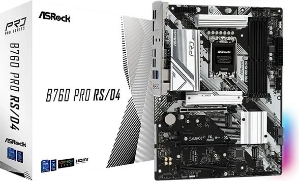 Pllakë amë Asrock B760 Pro RS/D4, Socket LGA 1700, ATX
