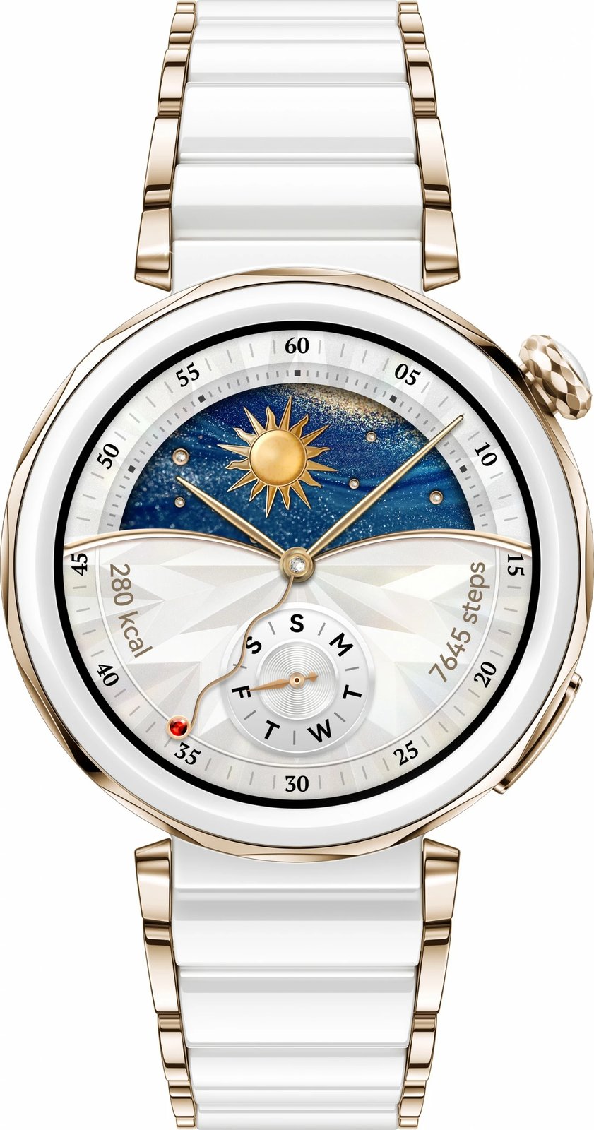 Smartwatch Huawei WATCH GT5 Pro 42mm, AMOLED, GPS, bardhë