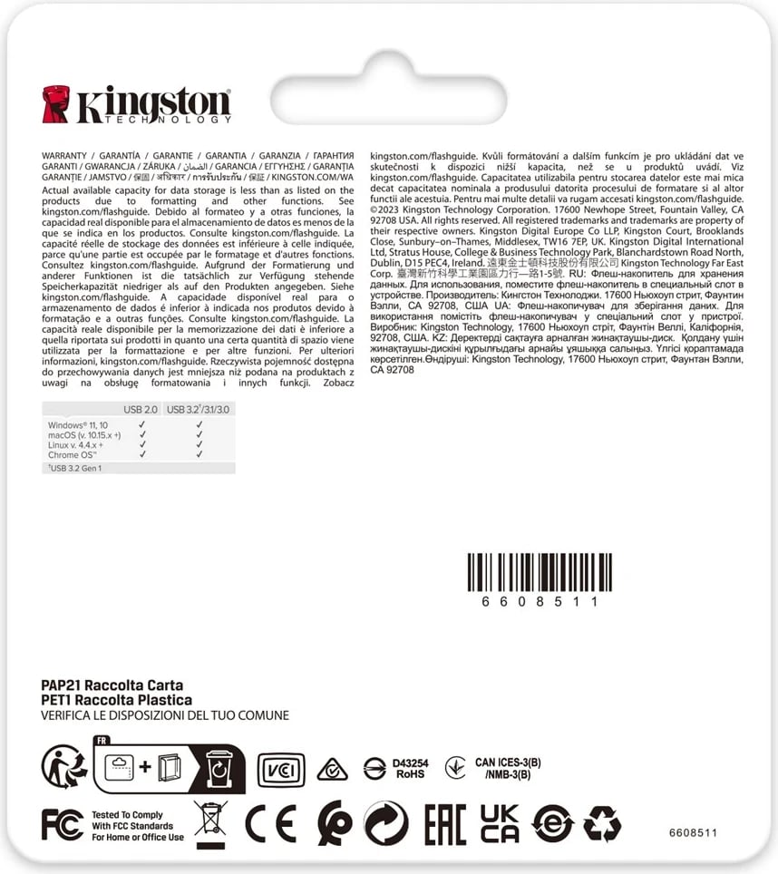 USB Kingston DataTraveler 64GB, 220MB/s, Metalike, USB 3.2 Gen 1 SE9 G3