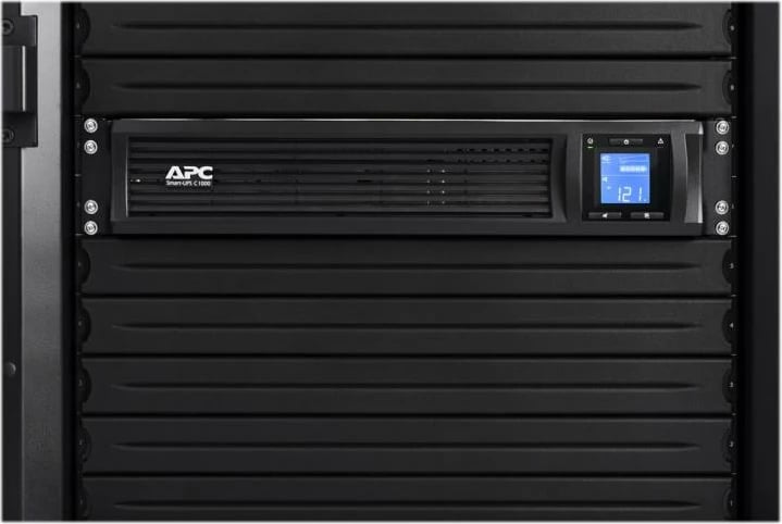 UPS line-interactive APC Smart-UPS SMC1000I-2UC 1000VA 2U rack valë sinusoide e pastër USB LCD, e zezë