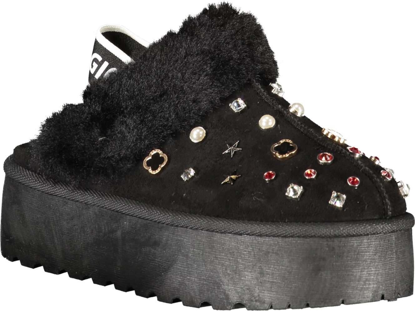 Këpucë grash LAURA BIAGIOTTI, clog dimri, të zeza