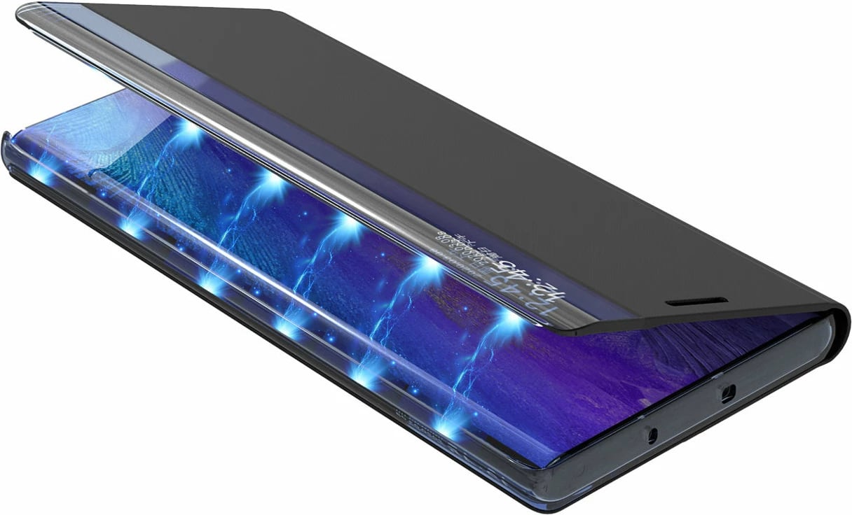 Mbështjellës Hurtel New Sleep Case për Samsung Galaxy S23, me kapak dhe qëndrim, Kaltër
