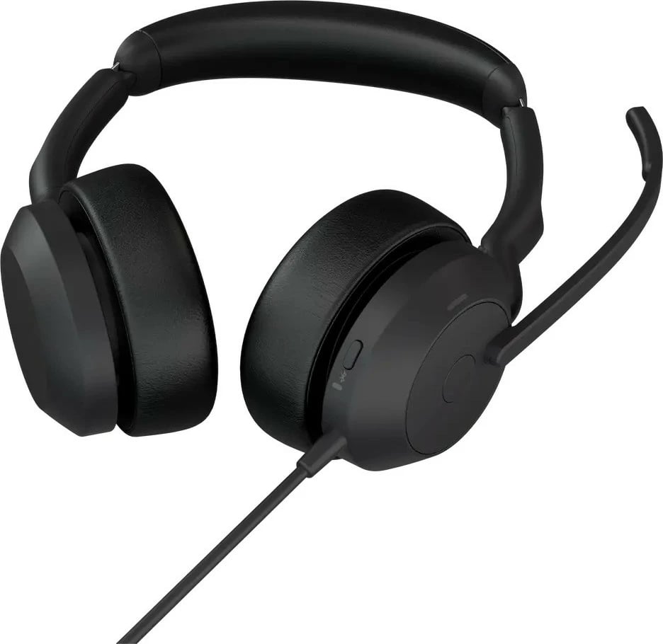 Kufje Jabra Evolve2 50 Stereo me mikrofon, USB-A/USB-C, Bluetooth, e zezë