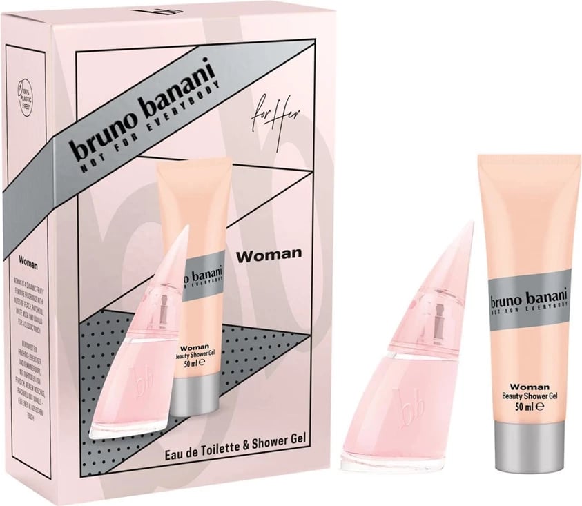 Set për femra Bruno Banani Woman me Eau de Toilette 30ml dhe xhel dushi 50ml