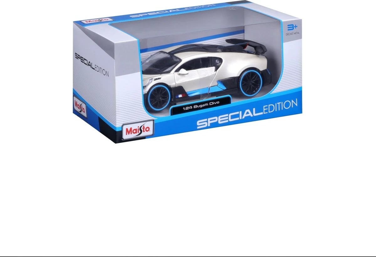 Model makine sportive Maisto Bugatti Divo 1:24, e bardhë
