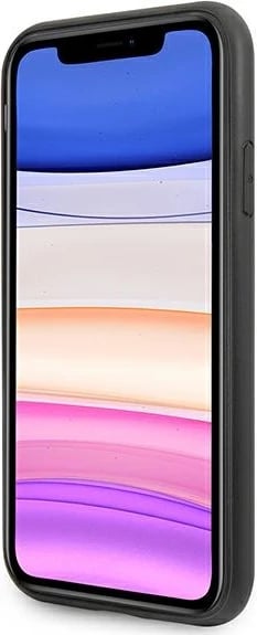 Mbështjellës Guess 4G Triangle Collection për iPhone 11/XR, 6.1", Gri