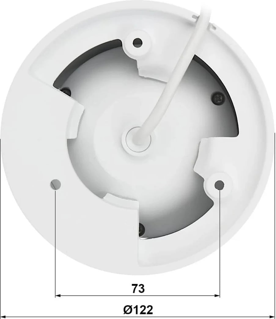 Kamerë sigurie IP Dahua IPC-HDW3241T-ZAS-27135, 2 MP, 2.8 mm, e bardhë