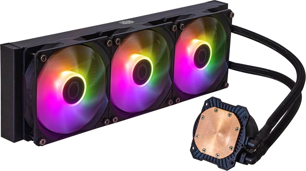 Kiti i ftohjes me lëng për procesor Cooler Master MasterLiquid 360L Core ARGB, 12 cm, i zi
