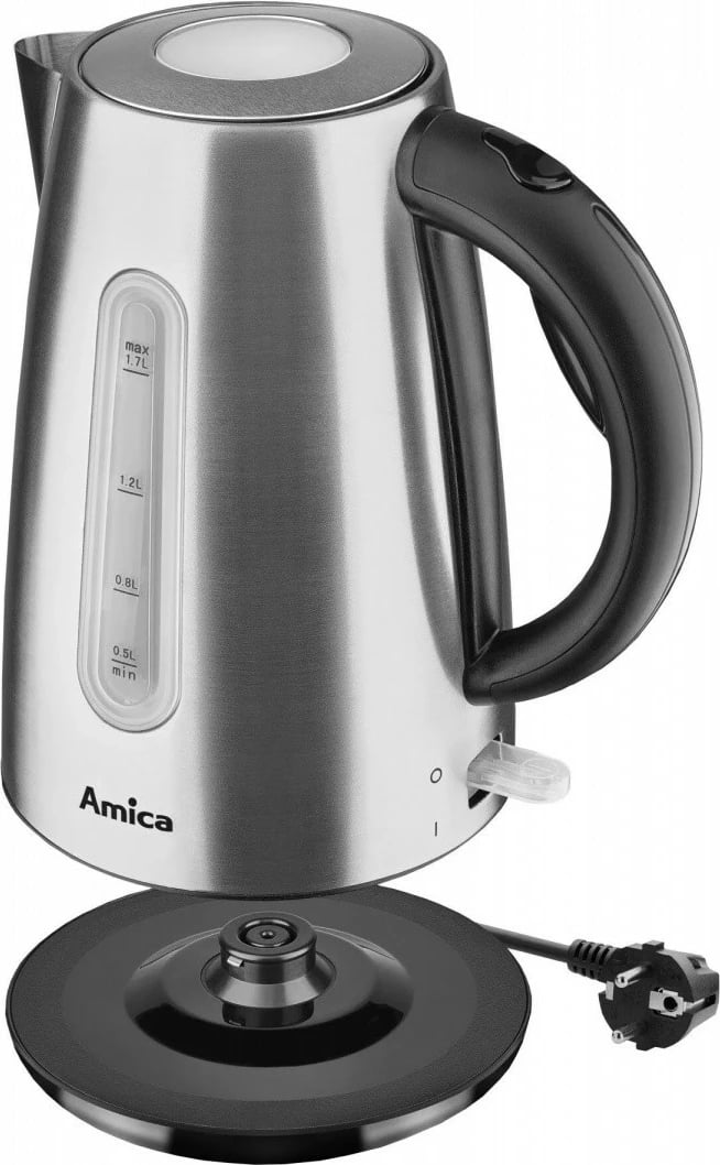 Çajnik elektrik, Amica KF4033, 1.7L 2200W, inox