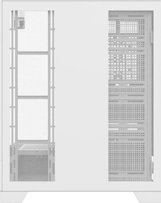 Kasë Darkflash DY450L, Big Tower, pa ventilatorë, e bardhë