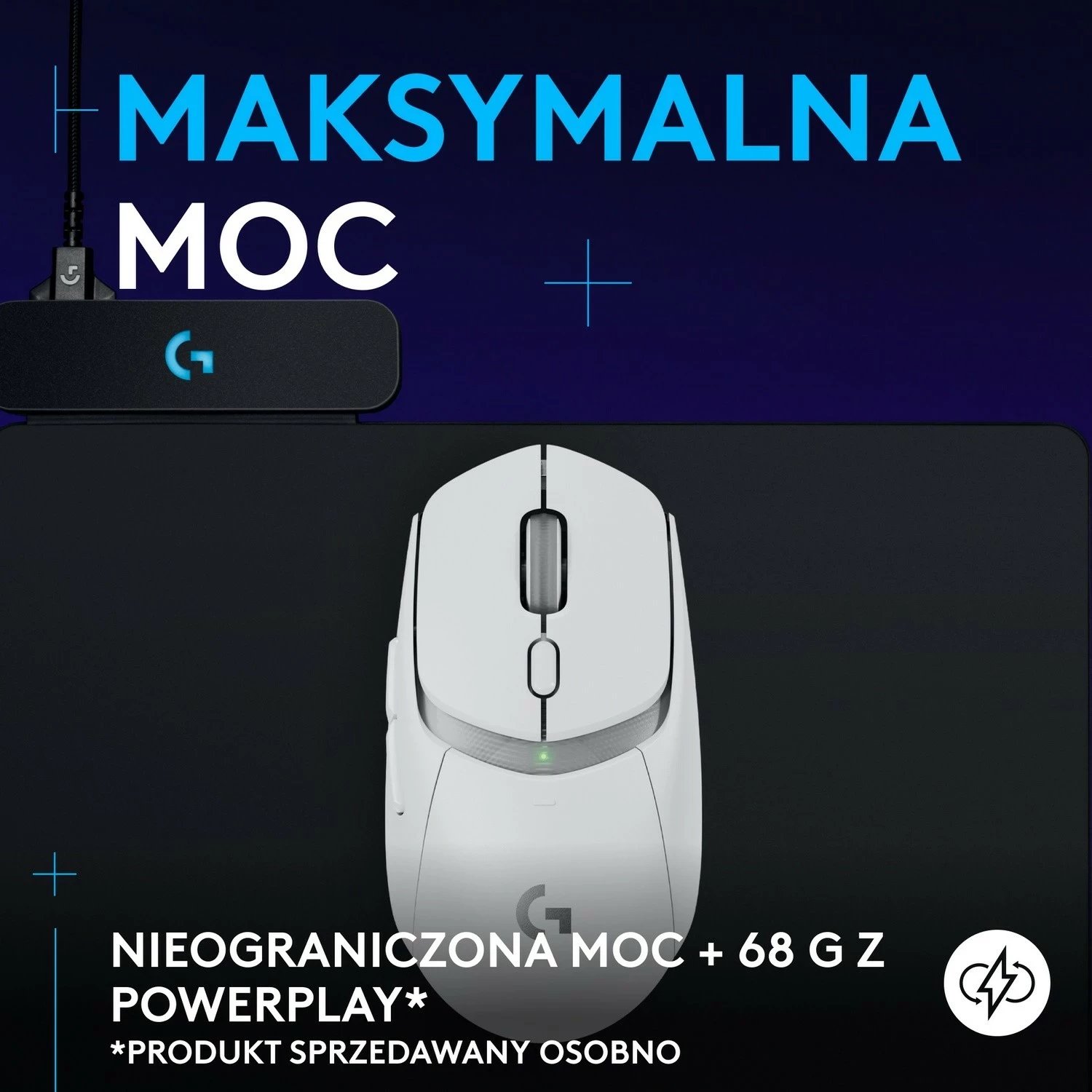 Maus Logitech G309 Lightspeed, i bardhë