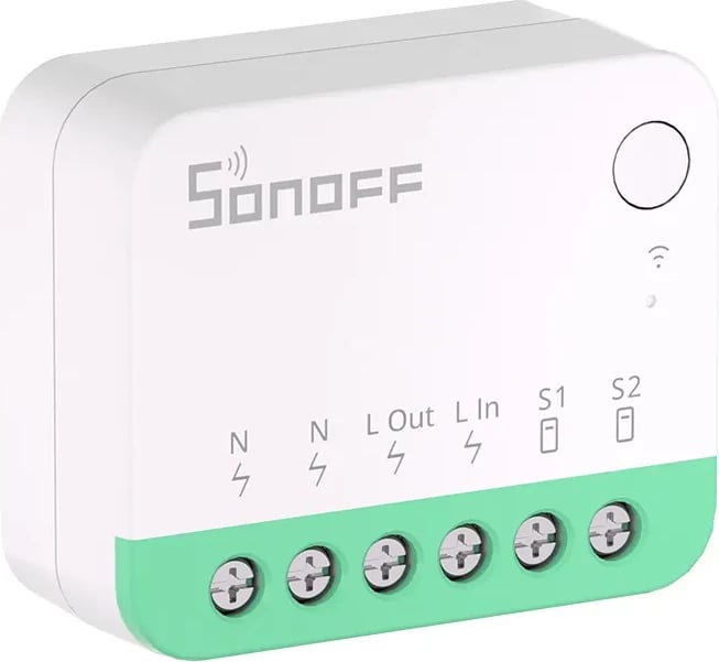 Switch smart Sonoff MINIR4M, Matter, Wi-Fi, i bardhë