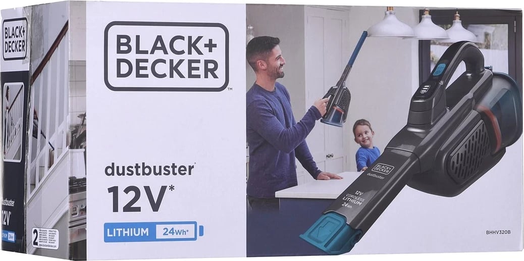 Fshesë Elektrike Portative BLACK+DECKER BHHV320B-QW, 12V, e Zezë Fshesë Elektrike Portative BLACK+DECKER BHHV320B-QW, 12V, e Zezë