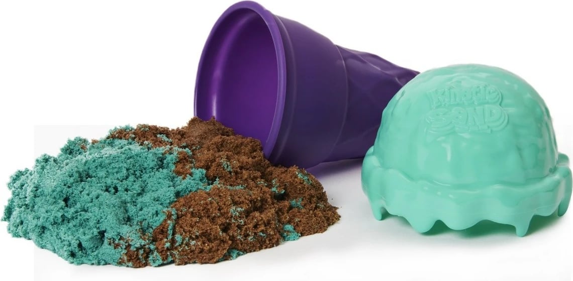 Rërë kinetike Spin Master Kinetic Sand Ice Cream Container, 113g, shumëngjyrëshe