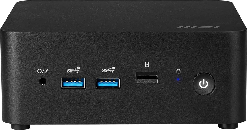Kasë MSI Cubi NUC 1M-003EU, Intel Core 3 100U, 8 GB RAM, 512 GB SSD, Windows 11 Pro, E zezë