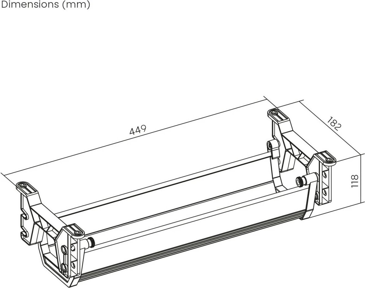 Organizues kabllosh nën tavolinë Maclean MC-106B, i zi