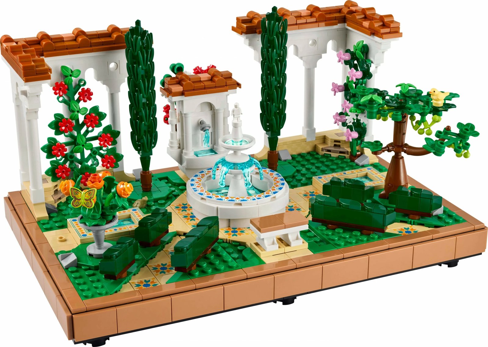 Set ndërtimi LEGO Icons 10359 Springbrunnengarten, 1302 pjesë, multikolor