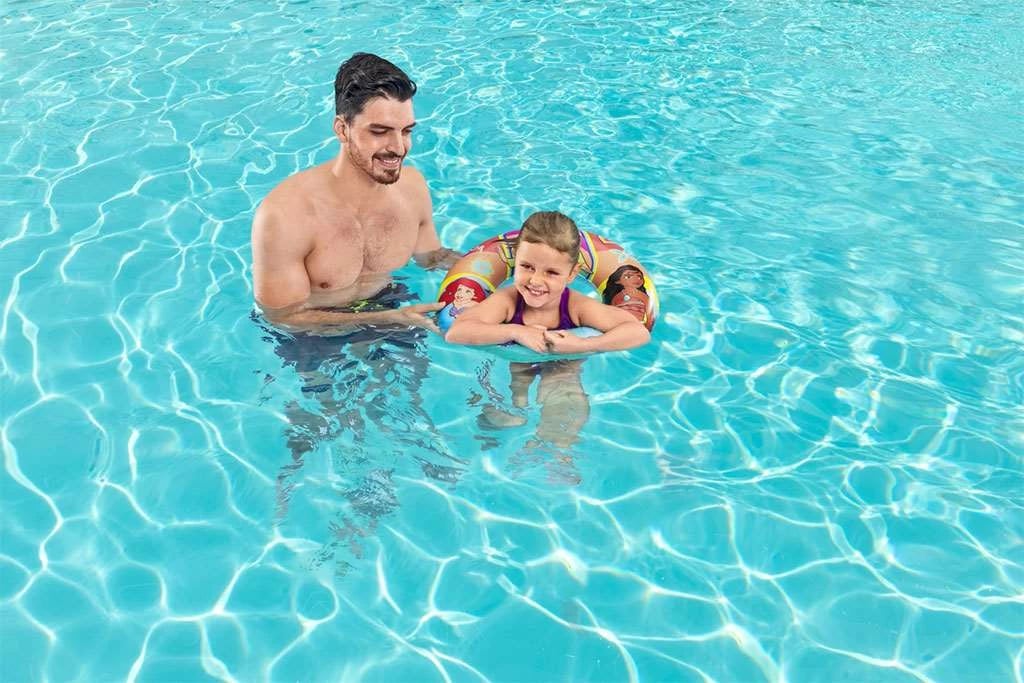 Rreth noti i fryshëm, Bestway Princesses, 56 cm, për fëmijë 3+, me valvul sigurie, multingjyrësh