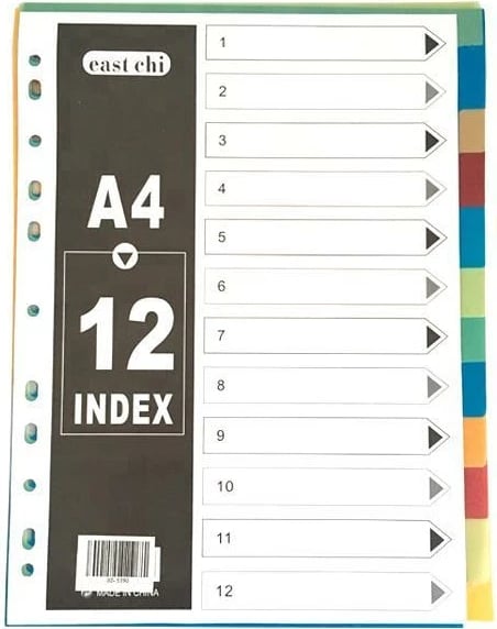 Separatorë plastikë NEXT 1-12 tema A4