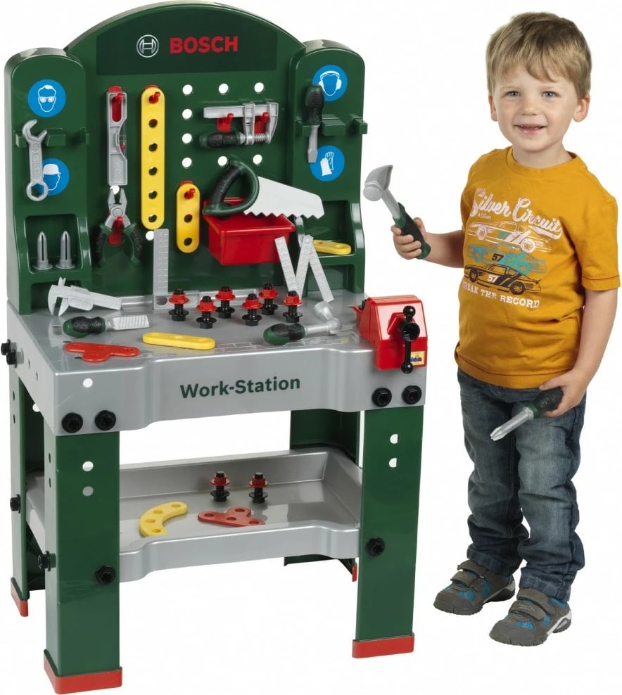 Set lodrash punëtori Bosch Klein 8580, i madh, për djem, gri/e gjelbër/e kuqe/e verdhë